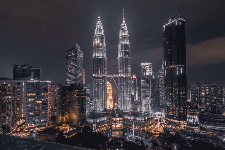 Kuala Lumpur Twin Towers city view