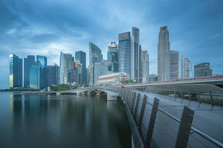 Singapore skyline scenery